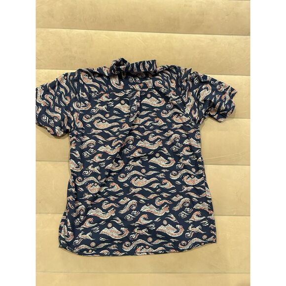 Kavu Men’s Medium Blue Short Sleeve Button Up Shirt - Picture 6 of 6